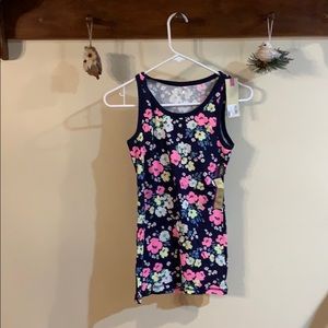 Girls 14/16 Flowered Tank Top